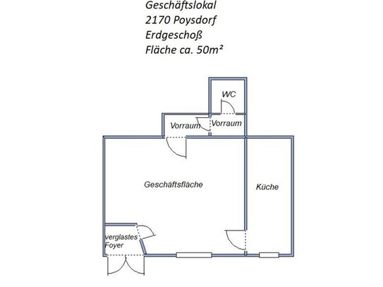 Poysdorf MIETE - Geschäftslokal/Büro im Zentrum