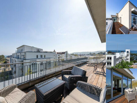 SUMMERFEELING! Exklusives 3 Zi. Penthouse mit Sauna und Kamin in perfekter Lage