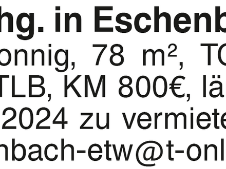 3 Zi.-Whg. in Eschenbach
