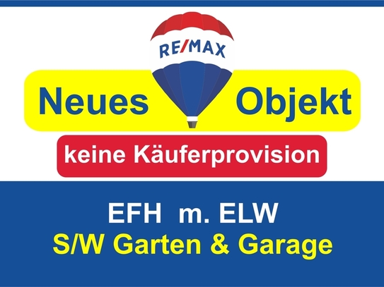 Keine Käuferprovision! Kaufen Sie ab €1.356,-mtl.* EFH m. ELW | Garage und eingeebnetem Garten!