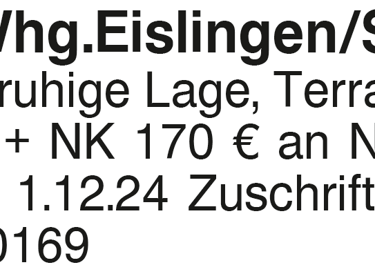 2 Zi.-Wg Eislingen Süd