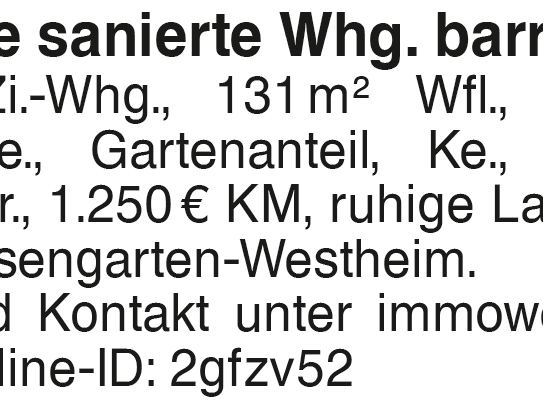 Helle und großzügige 3,5-Zimmer-Wohnung mit Terrasse, Garten und barrierefreiem Zugang