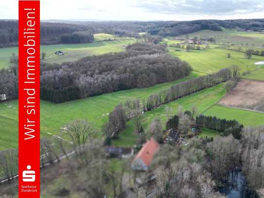 Wohnen im Grünen mit See, Wäldern und Ländereien !