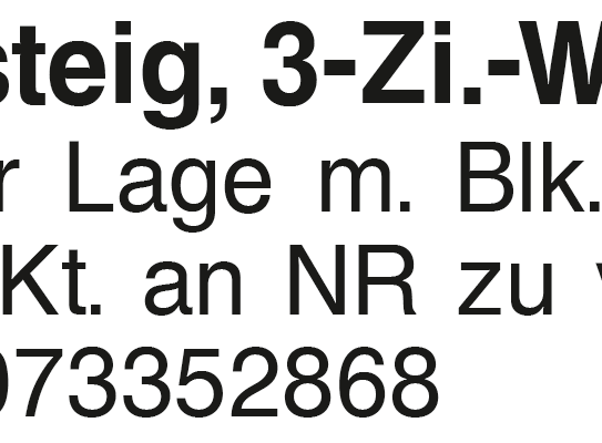 Wiesensteig 3-Zi.-Whg.