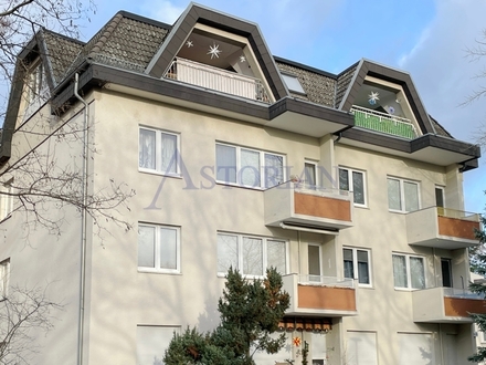 Traumhafter Ausblick ins Grüne vom Balkon der 2-Zimmer-Wohnung in Berlin Reinickendorf