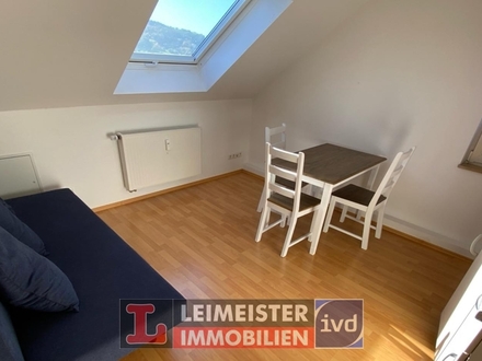 TEILMÖBILIERTE 2-ZIMMER-DACHGESCHOSSWOHNUNG IN SCHWEINHEIM AN WOCHENENDHEIMFAHRER ZU VERMIETEN