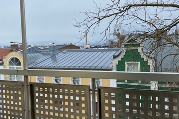 Blick von dem Dachbalkon
