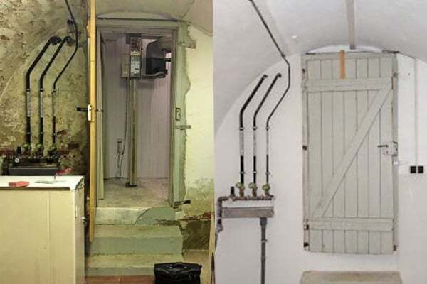 Vorher/Nachher: Feuchtigkeit setzte diesem Keller in Künzelsau zu. Eine Isotec-Innenabdichtung schuf Abhilfe.