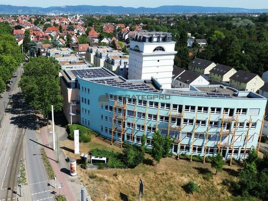 Moderne, gekühlte Büros mit perfekter Verkehrsanbindung - direkt an der B 38 - Balkons und Dachterrasse inklusive