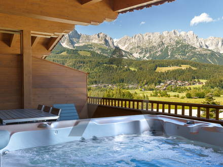 Möbliertes Chalet mit Blick auf den Wilden Kaiser