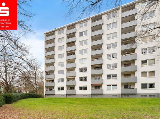 Bremen/Horn-Lehe: Lichtdurchflutete Wohnung mit praktischen Grundriss und toller Aussicht