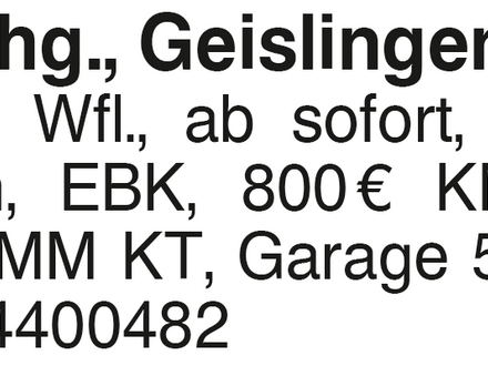 3-Zi.Whg, Geislingen