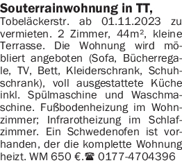 Vermietung Wohnungen allgemein