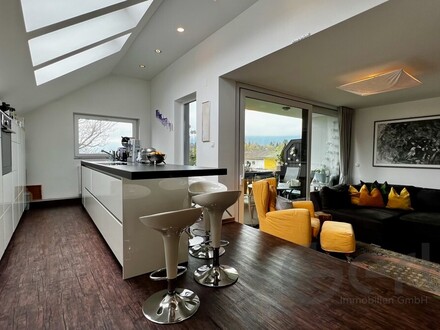 Stylische 4 Zimmer Maisonette Wohnung mit Loggia und Seeblick - Mondsee