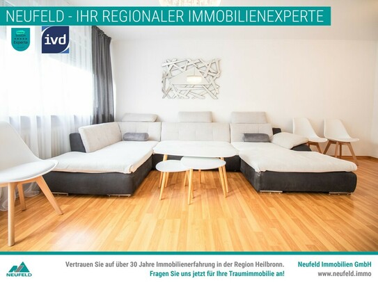 Charmante 3-Zimmer Wohnung mit Balkon in Südausrichtung im Herzen von Heilbronn!