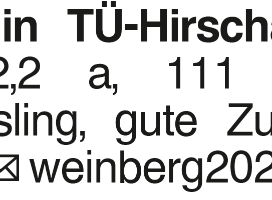 Weinberg zu verpachten