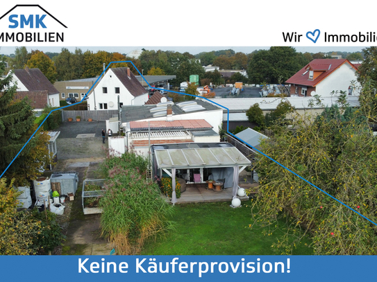 Ihre Ideen sind gefragt! Gewerbeeinheit mit Wohnhaus und Baugrundstück!