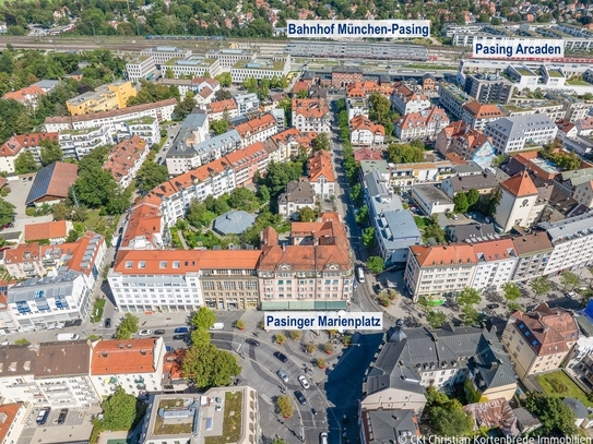 München-Pasing - Wohn- und Geschäftsensemble in bester Lage (vermietbare Fläche: 1.154 m²)