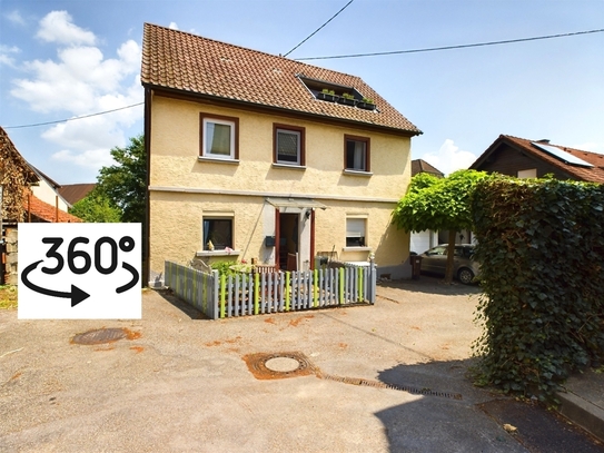 Gemütliches, modernisiertes EFH Bretzfeld-Waldbach 6 Zi., 2 x TLB, Balkon, Garage, 2 SP ruhige Lage