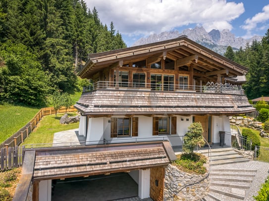 Miete: Chalet idyllisch gelegen am Waldrand mit traumhaften Kaiserblick