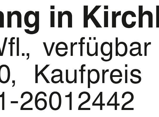 3-Zi Weng in Kirchberg zu verkaufen