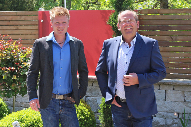 2015: Die beiden Geschäftsführer der RAUCH Garten- und Landschaftsbau GbR, Florian und Michael Rauch.