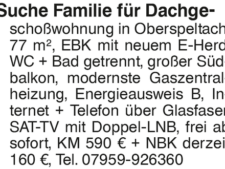 Suche Familie für Dach-