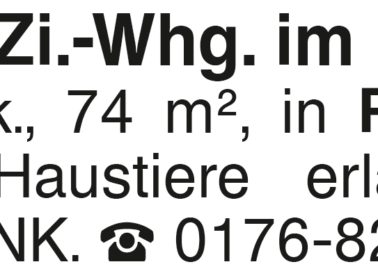 Vermiete 3-Zi.-Whg. im 1. OG