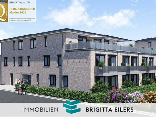 NEUBAU: Moderne 2-Zimmer-EG-Wohnung mit Terrasse & Gartenanteil, Tiefgaragen-Stellplatz möglich
