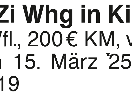 Möbl. 3 Zi Whg Kirchberg