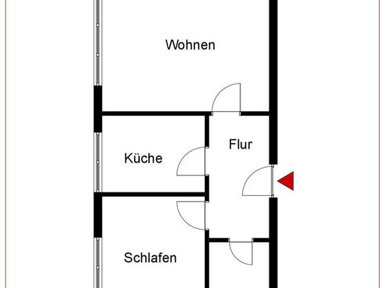 Schön renovierte 2 Zimmer-Wohnung mit Balkon und Stellplatz!