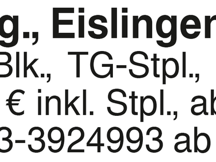 2-Zi.-Whg., Eislingen, 43 m2