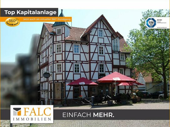 +++Tolles denkmalgeschütztes Fachwerk-Mehrfamilienhaus mit einem stadtbekannten gemütlichen Café+++