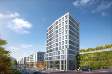 Lokhöfe: im 10-stöckigen Business Tower entstehen einzigartige Neubau-Büros am Rosenheimer Hbf!