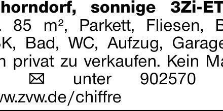 Schorndorf, sonnige 3Zi-ETW, ca. 85 m², Parkett, Fliesen, BIk, EBK, Bad,...