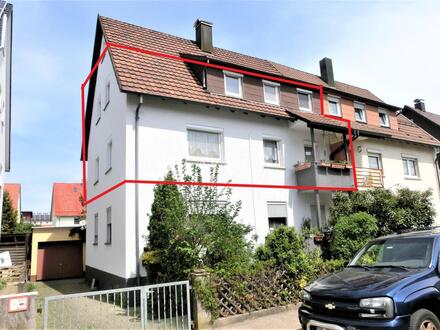 Perfekt für Ihre Familie: 5 Zimmer-Wohnung im 2-Familienhaus, kleiner Balkon, Garten