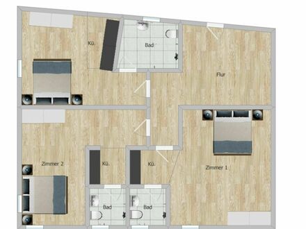 **Kapitalanlage * 3 X 1 Zimmer Apartment 8 % RENDITE**