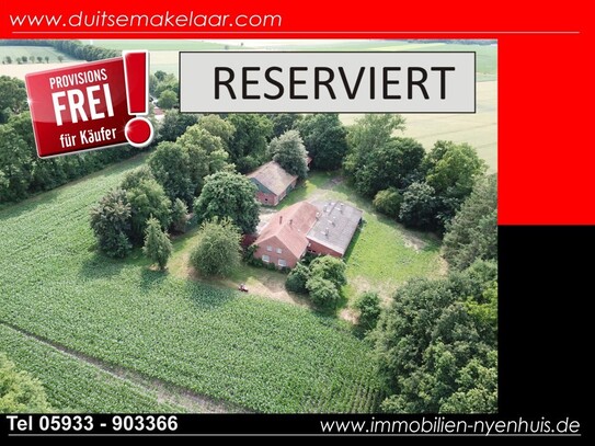 Lage! Lage! Lage! Resthof mit ca. 6700 m² Hofraum ** mit Scheune u. Stallungen ** provisionsfrei für den Käufer