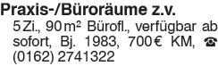 Praxis-/Büroräume z.v.