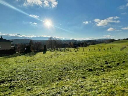 Velden - Köstenberg: Besonderes Panorama-Baugrundstück in sonniger Lage über der Nebelgrenze, 792 m ü.d.A.