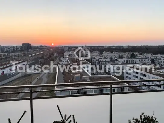 [TAUSCHWOHNUNG] Sonnige Penthouse-Wohnung am Hirschgarten mit Alpenblick