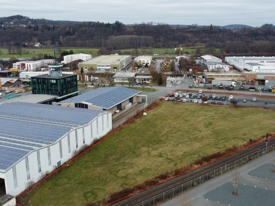 Unbebautes Gewerbegrundstück mit 8.200m² im Gewerbegebiet von Kulmbach