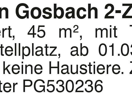 2-Zi.-Whg. in Gosbach