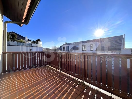 Sonnenbalkon mit schöner Wohnung am Stadtrand!