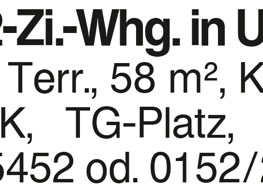 2-Zi.-Whg. in Uni-Nähe