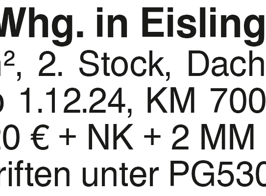 3,5 Zi.- Whg. in Eislingen