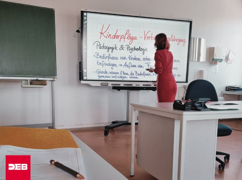 Unterrichtsraum mit Smartboard