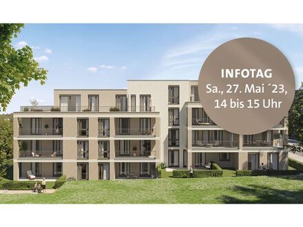 Mit großzügigem Garten in Süd-Ausrichtung: kompakte 2-Zimmer-Wohnung mit hohem Wohnkomfort.