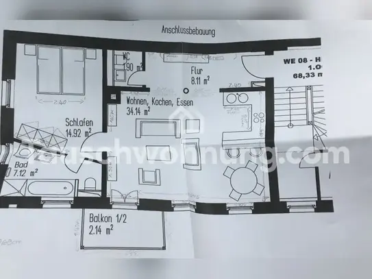 [TAUSCHWOHNUNG] Modern geschnittene 2-Raumwohnung mitten im Geschehen