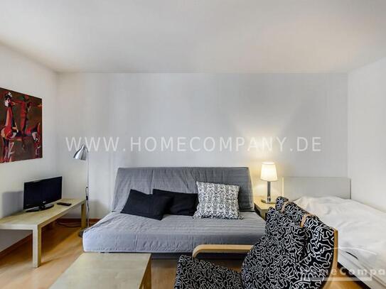 Helles und modernes 1-Zimmer-Appartment in München-Maxvorstadt mit Stellplatz